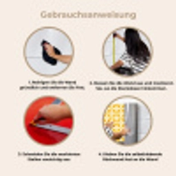 Patroon - Retro - Geel keuken achterwand 2 middel 871 -gebruiksaanwijzing_DE