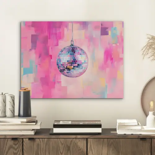 Discobal - Pink - Verf PET vilt klein -sfeer1