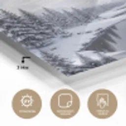 Sneeuwlandschap - Bergen - Rivier - Winter plexiglas 5mm klein -wsfeer2_DE