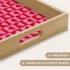 Rood - Roze - Schaakbord - Valentijn Dienblad Rechthoek middel -USP_HandgreepNL