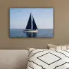 Zeilboot - Zee - Blauw canvas 2cm klein -sfeer3