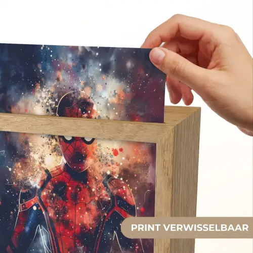 Superheld - Jongens - Rook - Kleuren Light Box met kabel (Wandlamp kind) klein -USP_websiteprintNL
