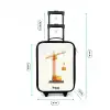 Torenkraan - Getekend - Oranje Kinderkoffer - Zwart klein -productfoto_formaten