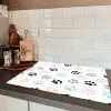 Paw - Pattern - Color Inductie beschermer vinyl 3mm klein 276 -sfeer3