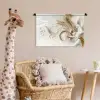 Bloem - Hout - Tarwe Wandkleed katoen klein -wsfeer5_kind
