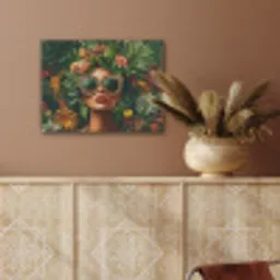 Vrouw - Panterprint - Jungle - Natuur - Luxe PET vilt klein -sfeer4