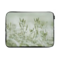 Grassen - Minimalistisch - Groen laptophoes neopreen klein -3d
