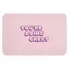 You're doing great - Roze - Bubble letters Badmat klein -3d