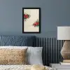 Kerst - Poinsettia - Omlijsting - Kleurrijk fotolijst zwart zonder passe partout klein -sfeer3