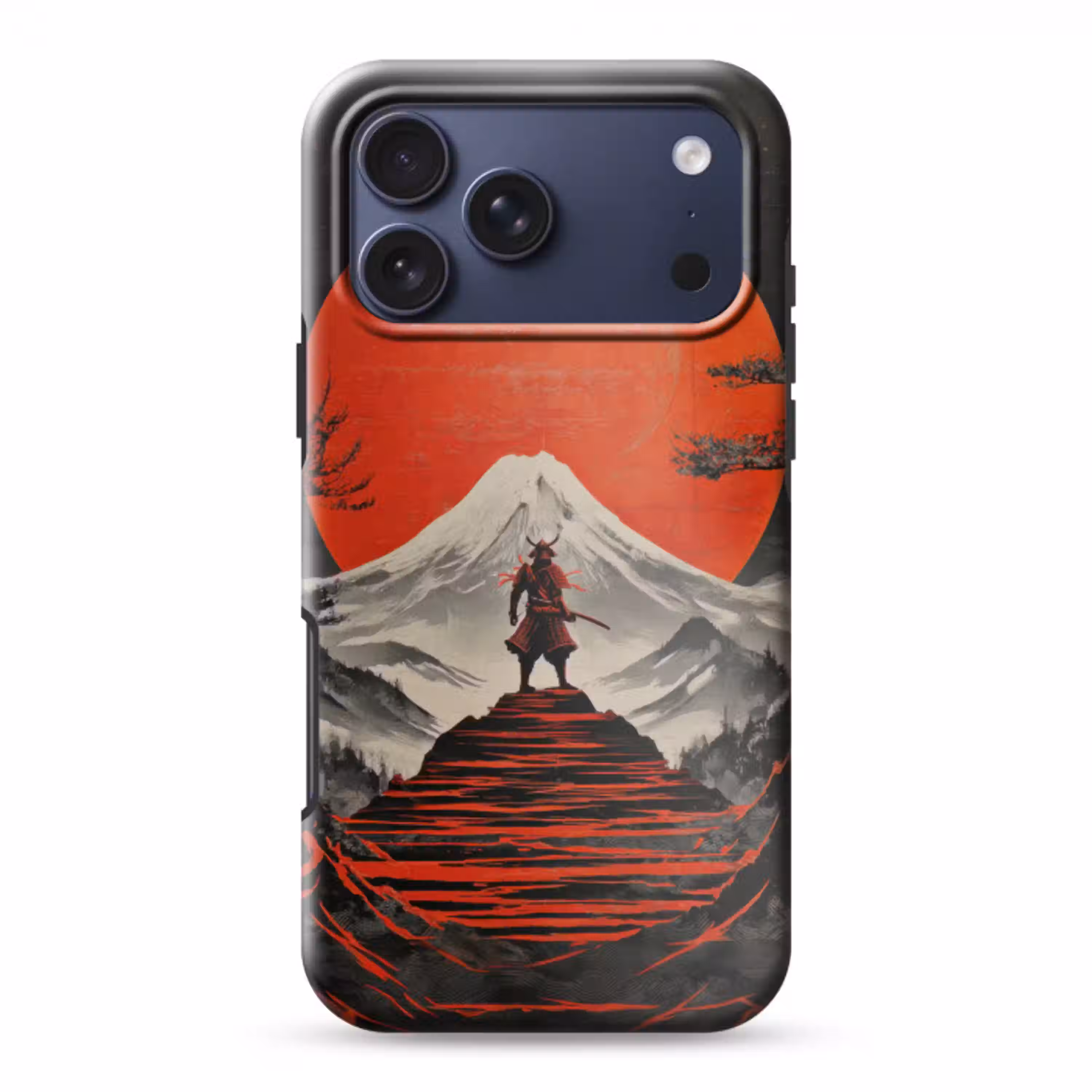 Krijger - Rode trappen - Zon - Berg Toughcase MagSafe Apple iPhone 17 Pro Max klein -3d