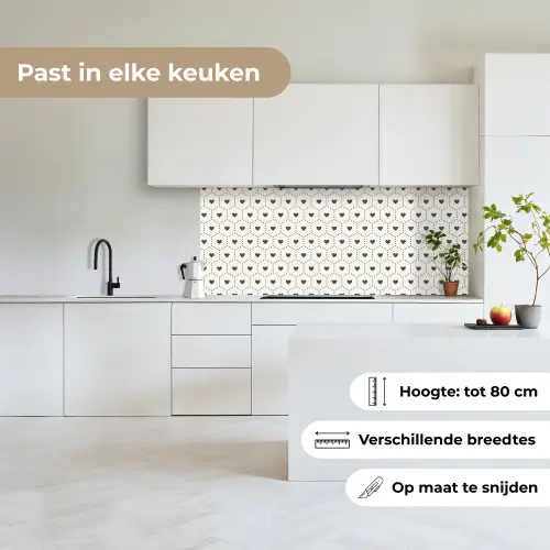 Hart - Design - Geometrie - Patroon keuken achterwand 2 middel 871 -sfeer4_NL