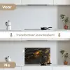 Marmer - Kalk - Zwart - Goud - Marmerlook - Luxe keuken achterwand spatscherm klein -voor_na_NL
