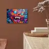Monster - Graffiti - Kleuren - Oranje aluminium wit klein -sfeer4