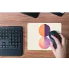 Abstract - Cirkels - Paars muismat rubber klein -toetsenbord