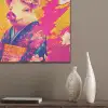 Varken - Bloemkroon - Kimono - Abstract PET vilt klein -sfeer6_closeup