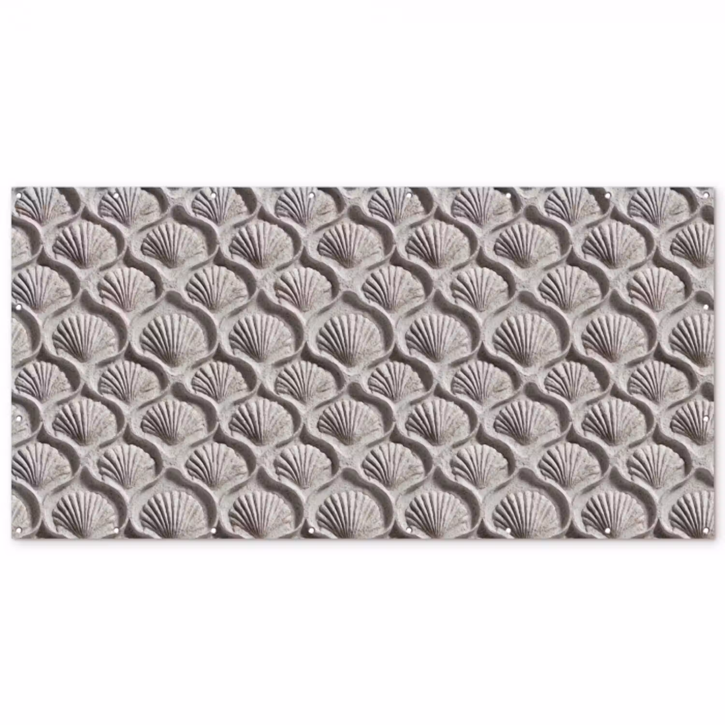 Zand - Schelpenvorm - Grijs Balkonbeschermer Duitsland klein 596 -zz_3d