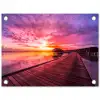 Steiger - Water - Zon - Roze - Horizon tuinposter los doek klein -3d