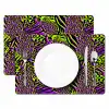 Neon - Paars - Dieren - Patroon Placemat vinyl groot 368 -zzsfeer2_Kitchenyeah-website