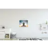 Boeddha hoofd - Buddha - Lucht - Spiritueel - Meditatie textielposter latten blank klein -kinderkamer