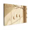 Beige - Paastak - Eieren Tuinposter op houten frame 2 cm dik klein -3d