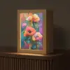 Geometrische kleurvlaken - Modern - Fantasiebloemen Light Box met kabel (Tafellamp) klein -z3d_website