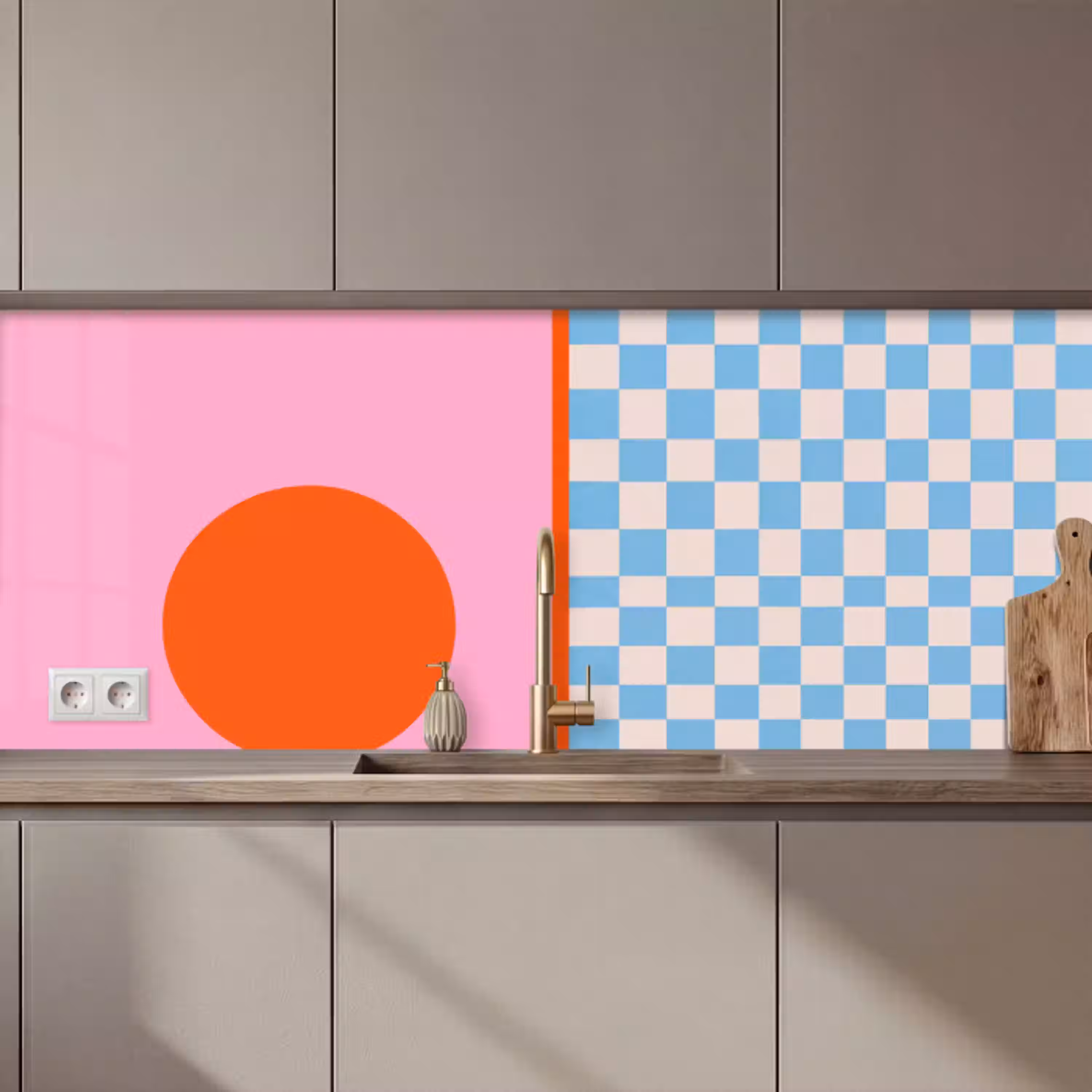 Abstract - Vormen - Geometrisch - Modern - Kleurrijk keuken achterwand 2 middel zz_3dshopping