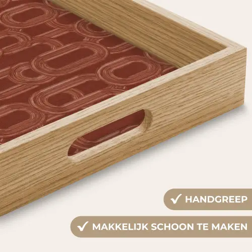 Abstract - Textuur - Bruin Dienblad Rechthoek middel 911 -USP_HandgreepNL