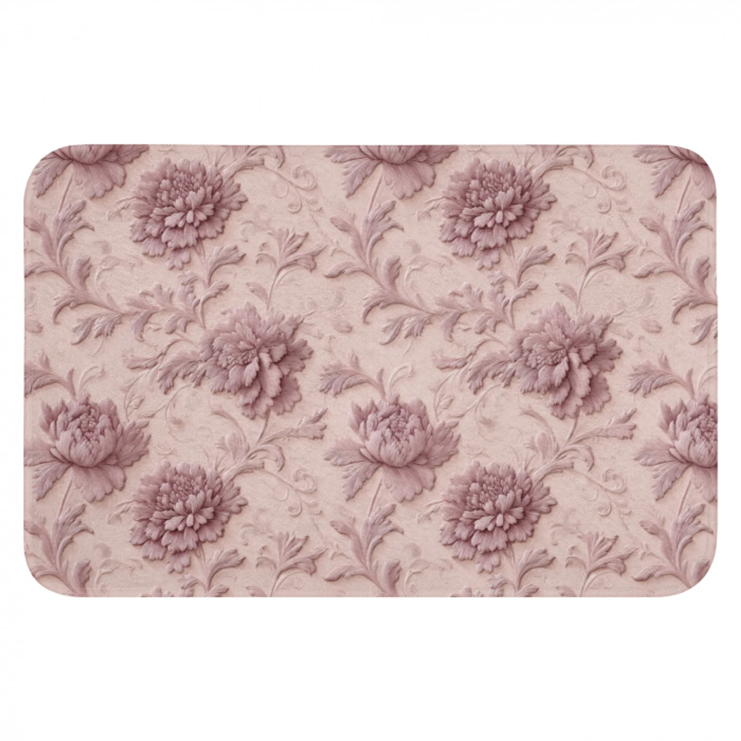 Reliëf - Pioenrozen - Roze Badmat klein 997 -3d