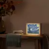 Sterrennacht - Schilderij - Oude meesters - Vincent van Gogh Light Box met kabel (Tafellamp) klein -sfeer4