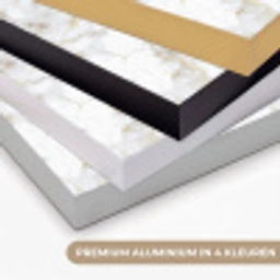 Gouden aders - Marmer - Wit Textielframe zwart klein 947 -USP_kleurenNL