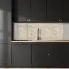 Bogen - Patroon - Beige keuken achterwand 2 middel 871 -sfeer1