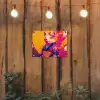 Varken - Bloemkroon - Kimono - Abstract tuinposter los doek klein -sfeer1