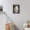 Doorkijk - Rozen - Vintage - Bloemen tuinposter los doek klein -sfeer8