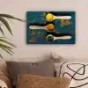Specerijen - Lepel - Kruiden - Bruin - Geel - Groen canvas 2cm klein -sfeer1