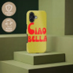 Ciao bella - Rood - Groen - Stippen Toughcase MagSafe Apple iPhone 17 klein -USP_PrintM_DE