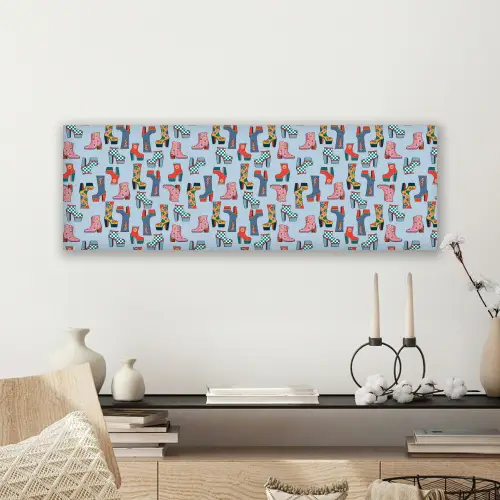Laarzen - Patroon - Disco canvas 2cm klein 828 -sfeer6