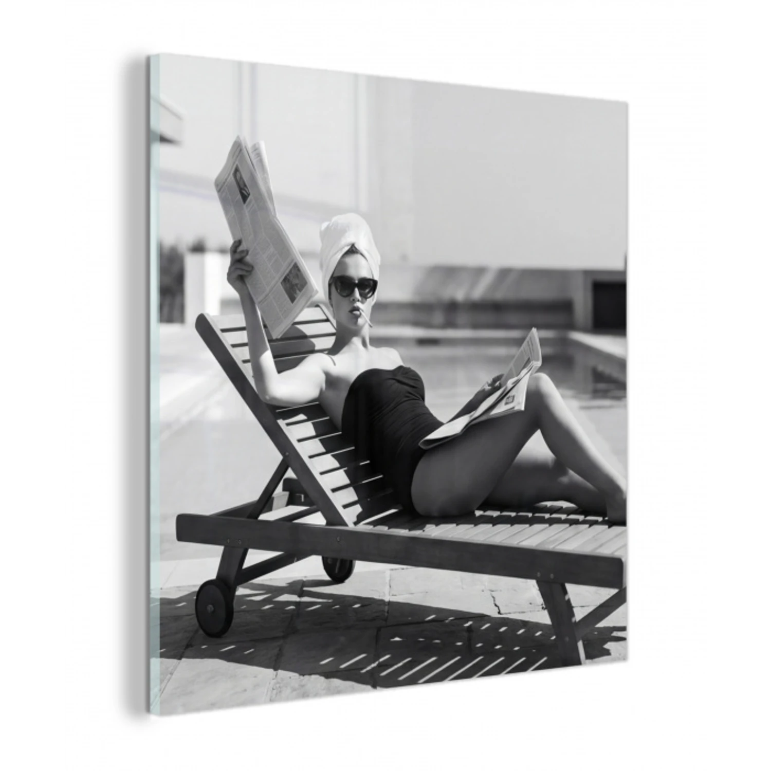 Glamour - Modern - Zwart - Wit plexiglas 5mm klein -z3d