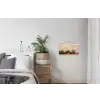 Rozen - Muur - Vintage textielposter latten blank klein -woonkamer