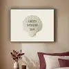 Schelp - Quote - Groen Textielframe zwart klein -sfeer1
