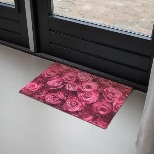 Rozen - Pink - Bloem Deurmat klein -sfeer2
