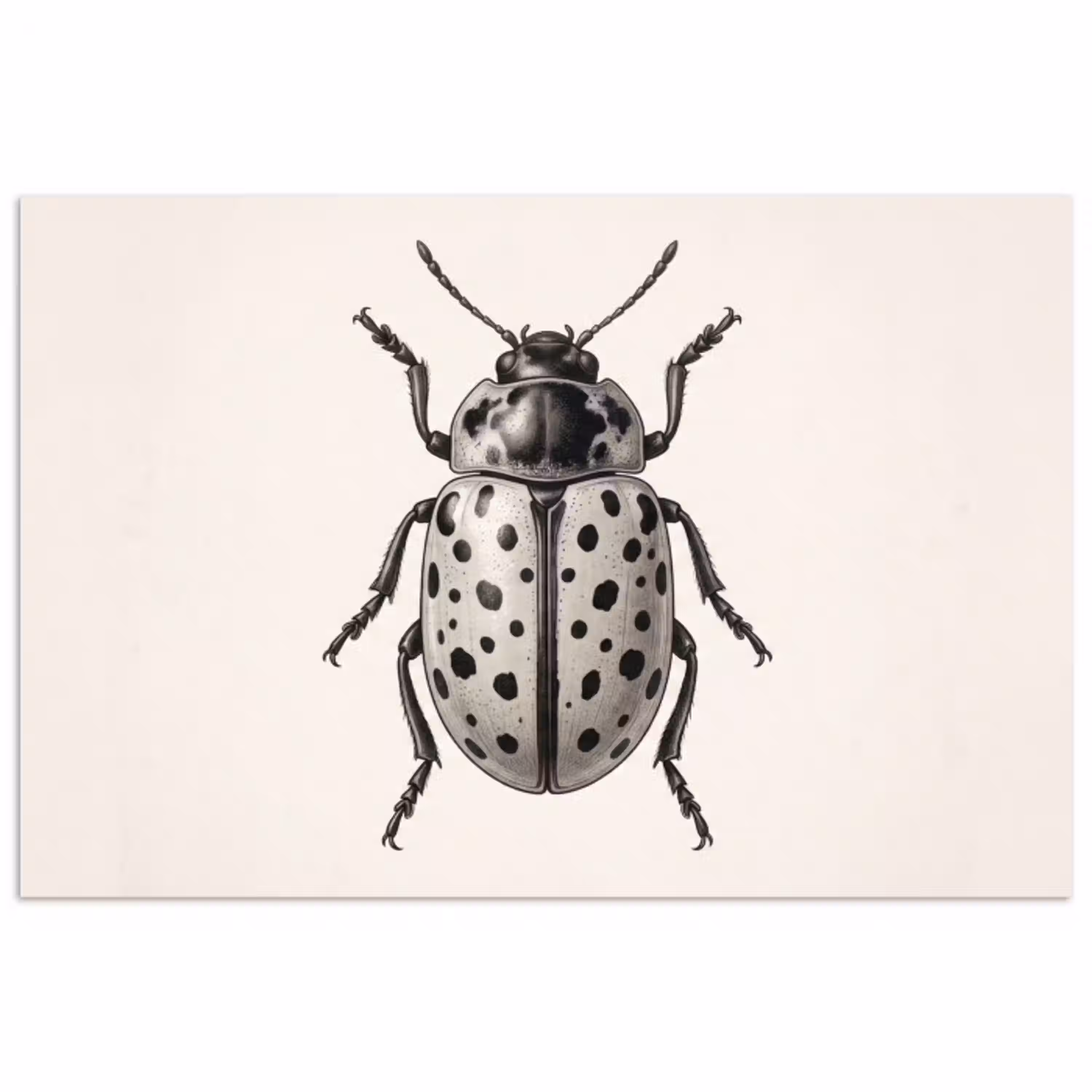 Kever - Insect - Vintage poster papier klein -3d