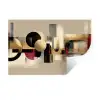 Abstract - Vormen - Beige - Texturen Muursticker klein -3d