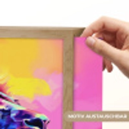 Leeuw - Verf- Kleuren - Dier Light Box met batterij (Wandlamp kind) middel -USP_websiteprintDE