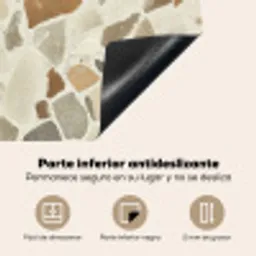 Stenen - Terrazzo - Decoratie - Tegels Inductie beschermer vinyl 3mm middel -zzsfeer4_SP