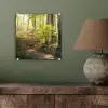 Bos - Bomen - Pad - Zon - Planten - Bladeren - Natuur plexiglas 5mm klein -sfeer3