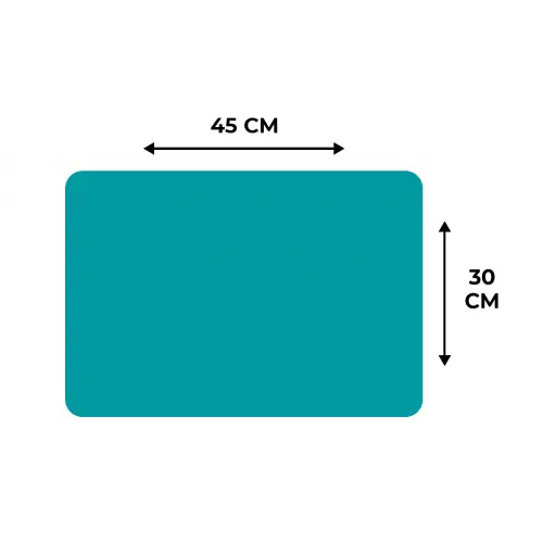 Blauw - Effen kleur Placemat vinyl groot 368 -specs