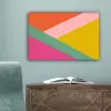 Driehoeken - Kleurrijk - Abstract canvas 2cm klein -sfeer4