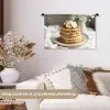 Pannenkoeken - Banaan - Siroop - Wit - Beige Wandkleed katoen klein -sfeer1