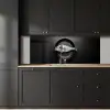 Pan - Vis - Zwart - Wit keuken achterwand 2 middel -sfeer1