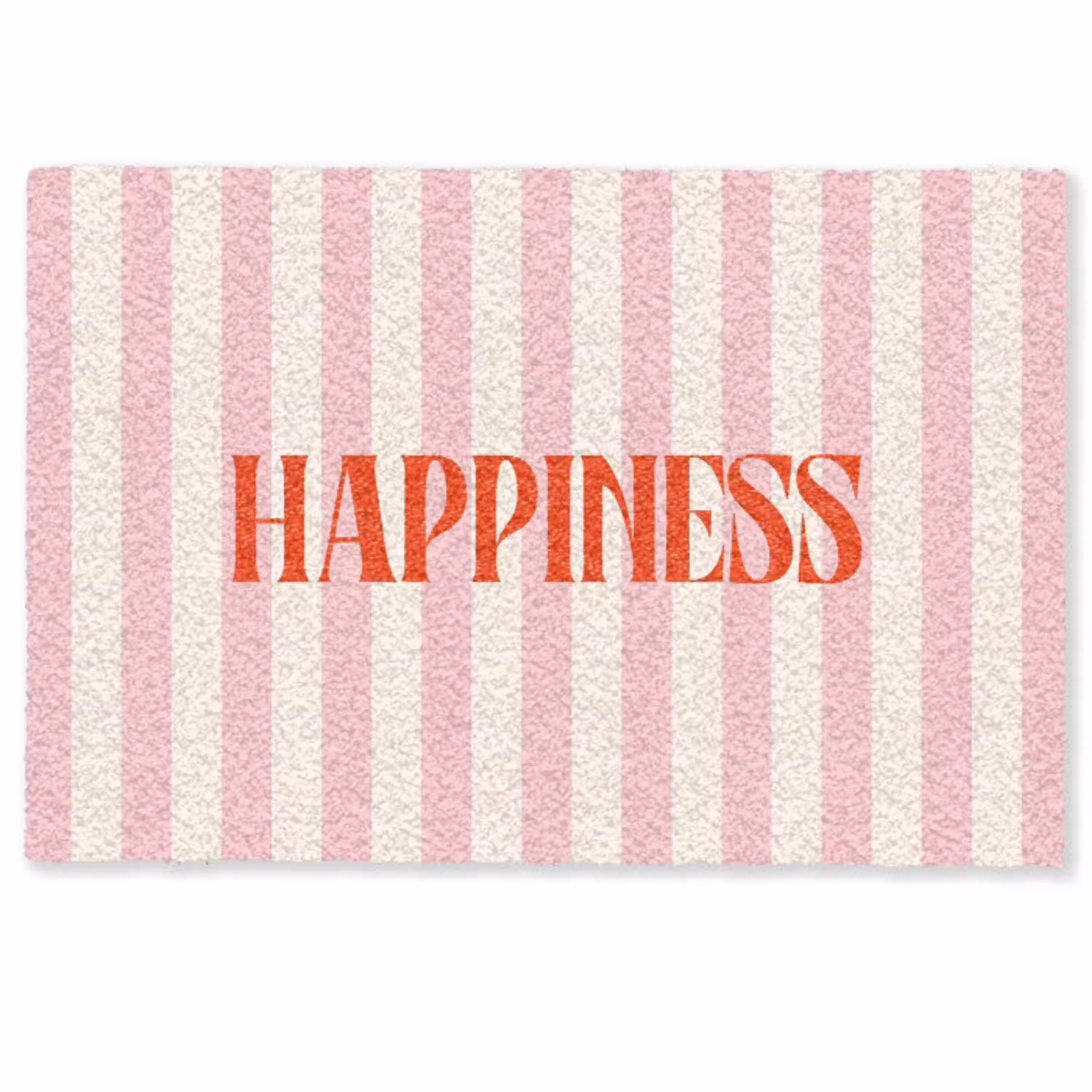 Zachtroze - Rood - Strepen - Happiness Deurmat klein -zkaufland3d